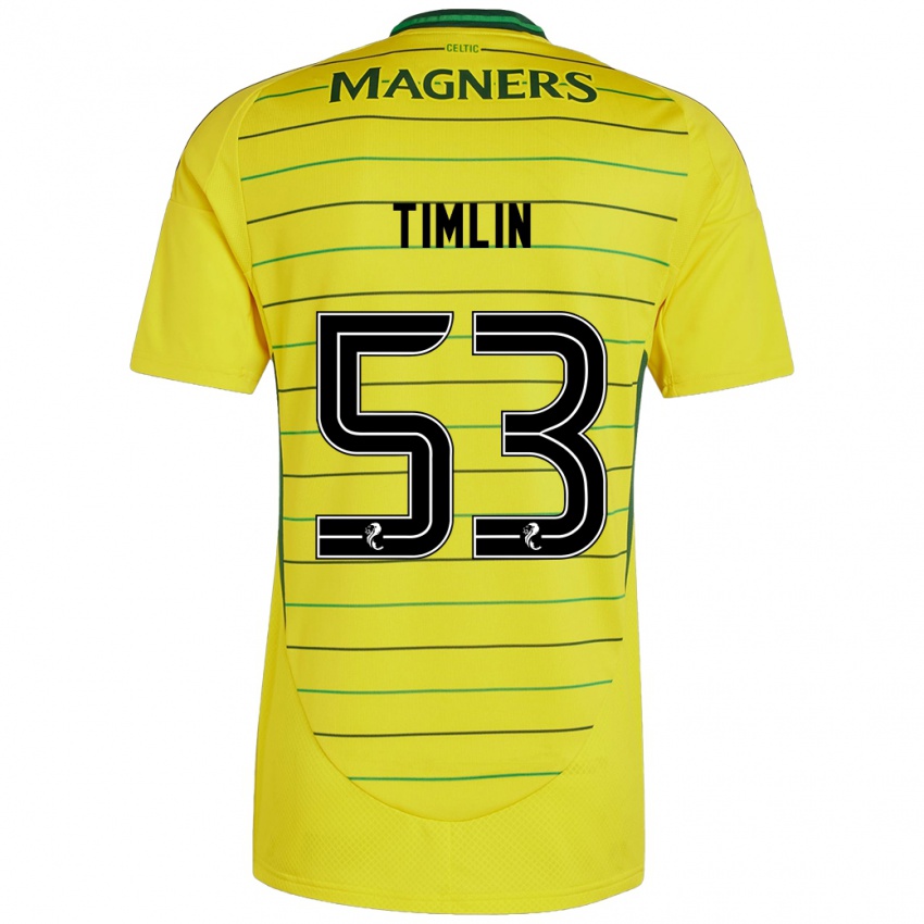 Kinder Sophie Timlin #53 Gelb Auswärtstrikot Trikot 2024/25 T-Shirt Österreich