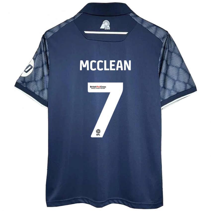 Kinder James Mcclean #7 Schwarz Auswärtstrikot Trikot 2024/25 T-Shirt Österreich