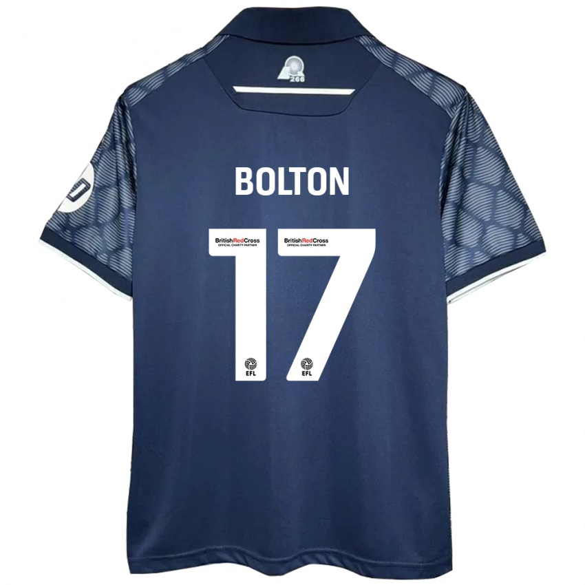 Kinder Luke Bolton #17 Schwarz Auswärtstrikot Trikot 2024/25 T-Shirt Österreich