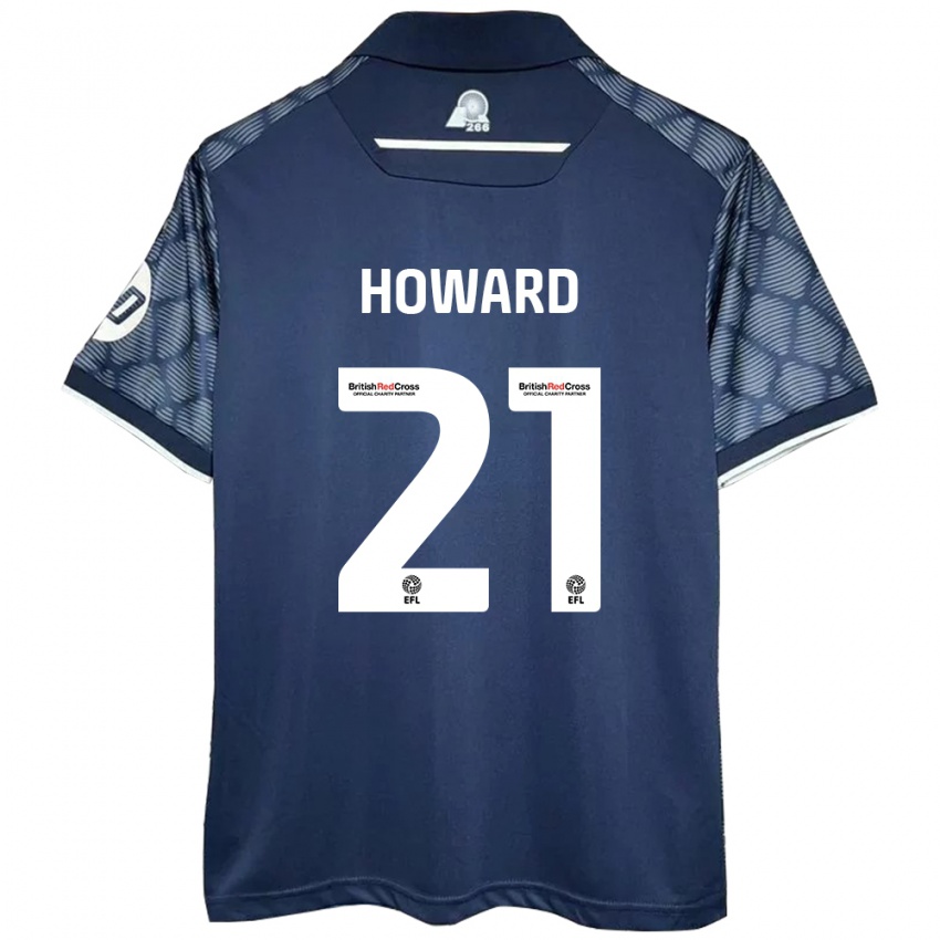 Kinder Mark Howard #21 Schwarz Auswärtstrikot Trikot 2024/25 T-Shirt Österreich