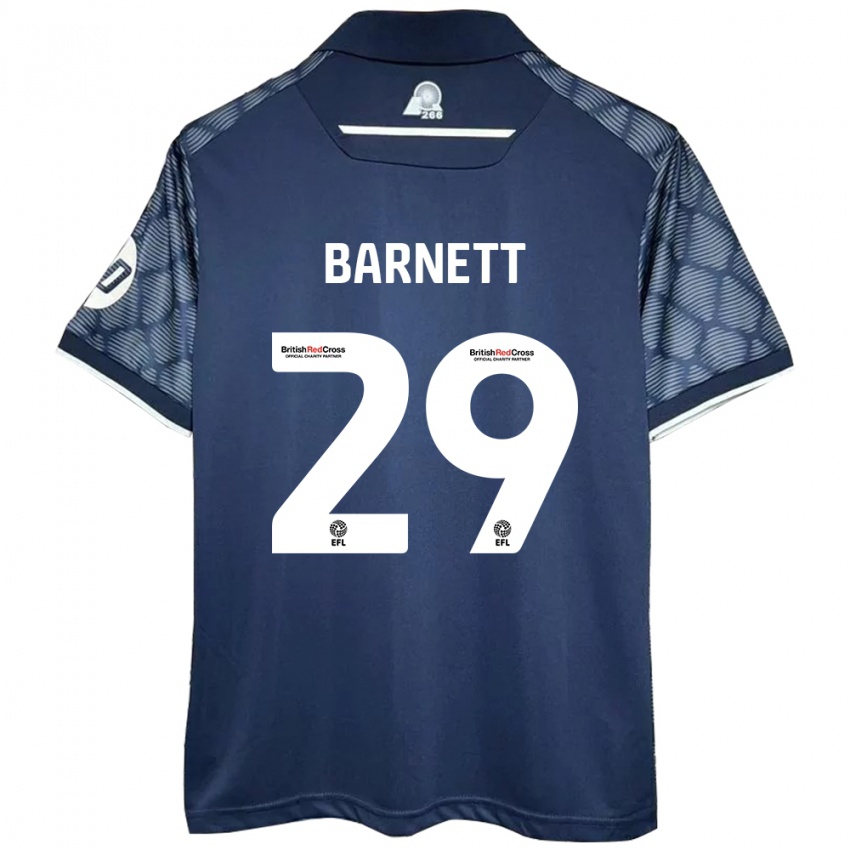 Kinder Ryan Barnett #29 Schwarz Auswärtstrikot Trikot 2024/25 T-Shirt Österreich