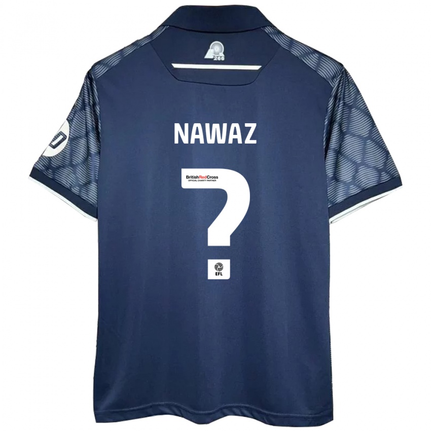 Kinder Umar Nawaz #0 Schwarz Auswärtstrikot Trikot 2024/25 T-Shirt Österreich