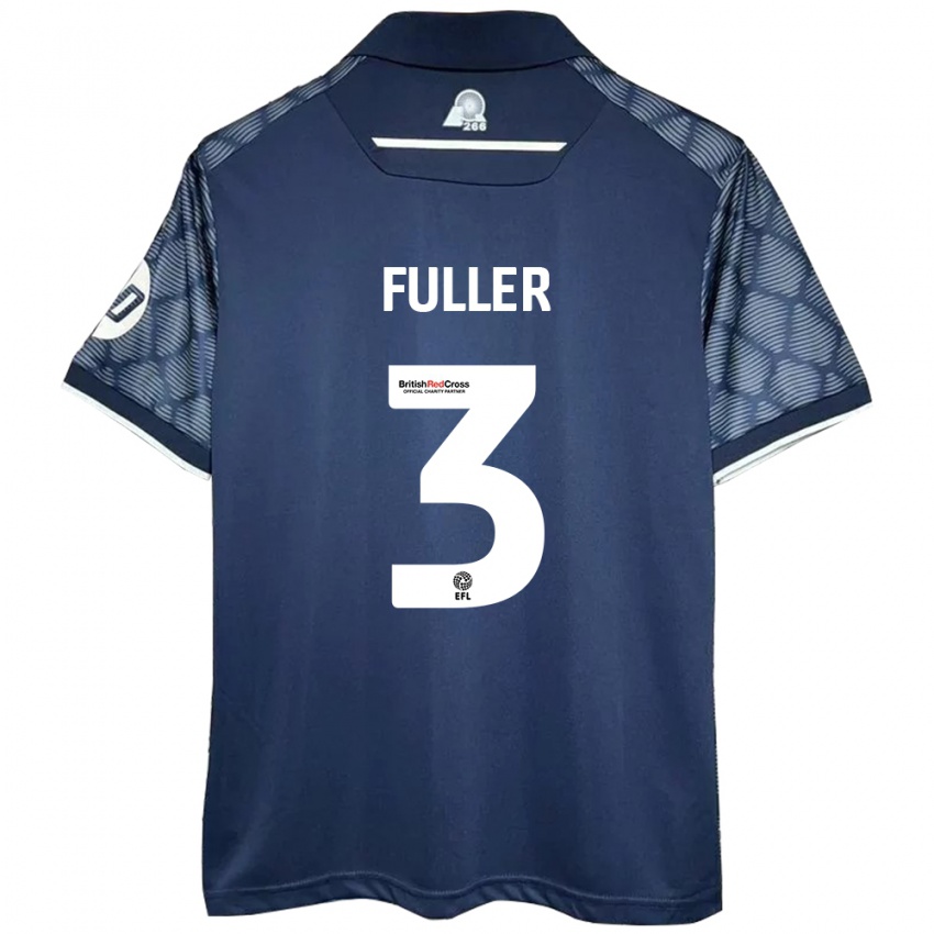 Kinder Olivia Fuller #3 Schwarz Auswärtstrikot Trikot 2024/25 T-Shirt Österreich