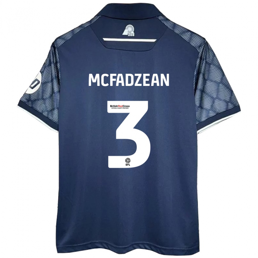 Kinder Callum Mcfadzean #3 Schwarz Auswärtstrikot Trikot 2024/25 T-Shirt Österreich