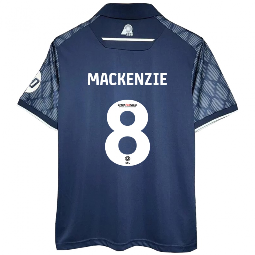 Kinder Libby Mackenzie #8 Schwarz Auswärtstrikot Trikot 2024/25 T-Shirt Österreich