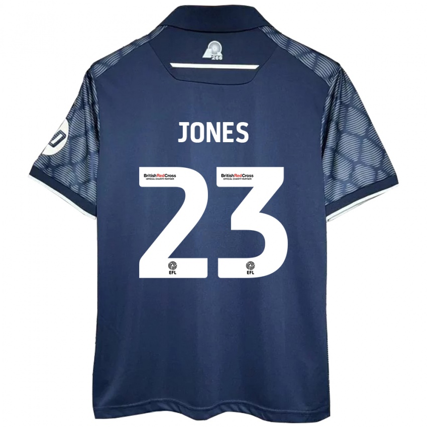 Kinder Ruby Jones #23 Schwarz Auswärtstrikot Trikot 2024/25 T-Shirt Österreich