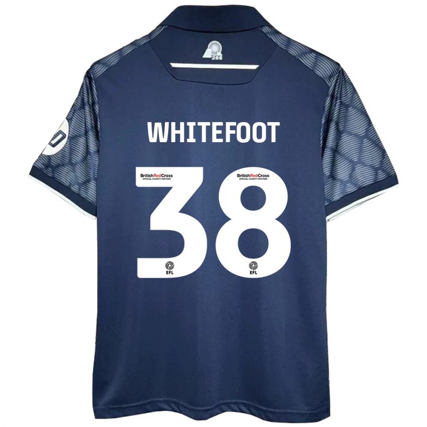 Kinder Lily Whitefoot #38 Schwarz Auswärtstrikot Trikot 2024/25 T-Shirt Österreich