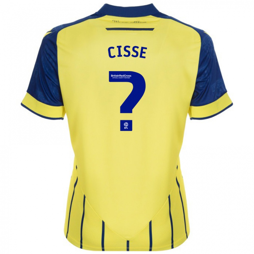 Kinder Ben Cisse #0 Gelb Blau Auswärtstrikot Trikot 2024/25 T-Shirt Österreich