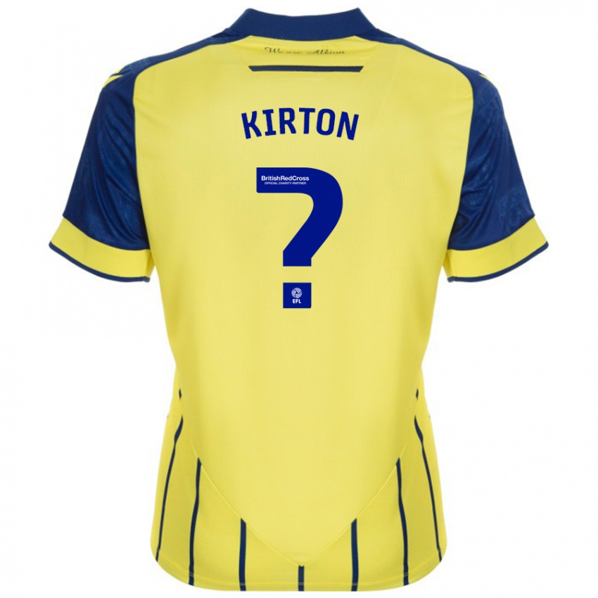 Kinder Archie Kirton #0 Gelb Blau Auswärtstrikot Trikot 2024/25 T-Shirt Österreich