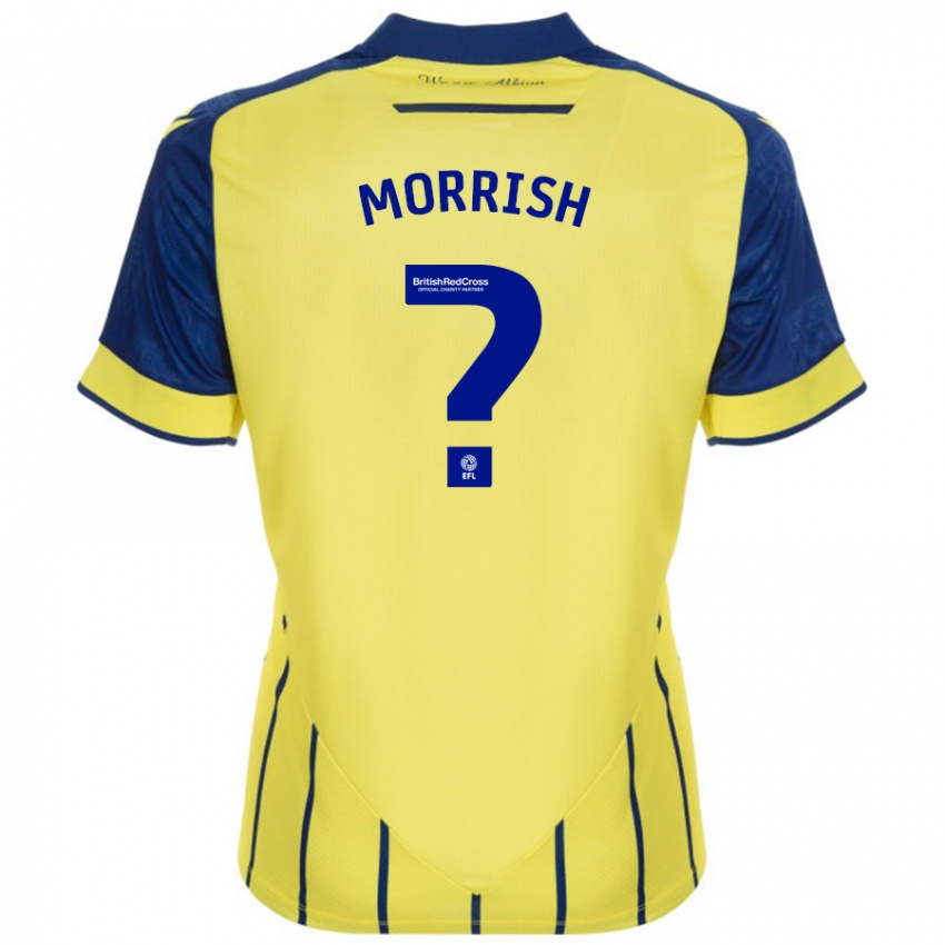 Kinder Rhys Morrish #0 Gelb Blau Auswärtstrikot Trikot 2024/25 T-Shirt Österreich