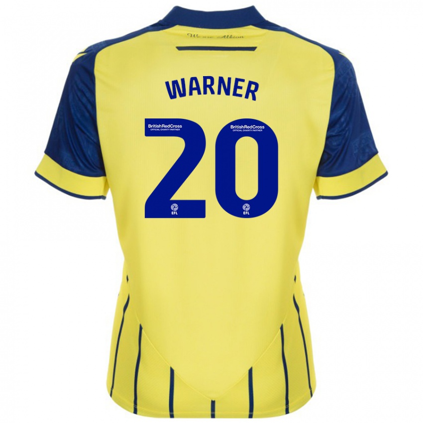 Kinder Phoebe Warner #20 Gelb Blau Auswärtstrikot Trikot 2024/25 T-Shirt Österreich