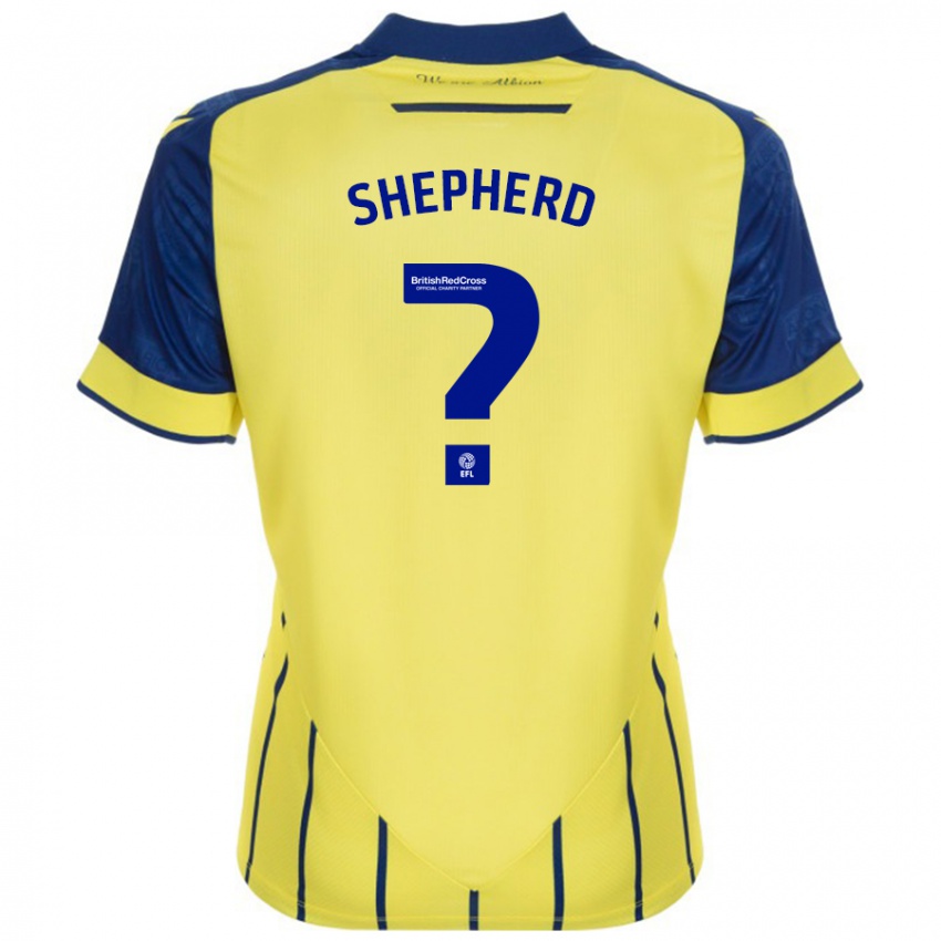 Kinder Jacob Shepherd #0 Gelb Blau Auswärtstrikot Trikot 2024/25 T-Shirt Österreich