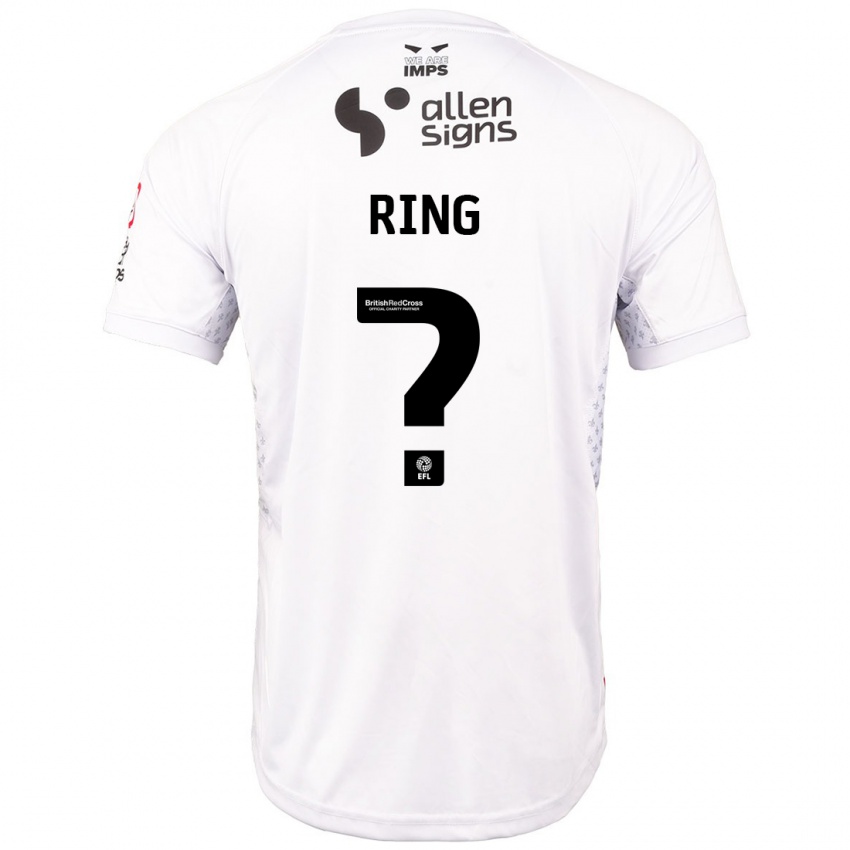 Kinder Erik Ring #0 Rot Weiß Auswärtstrikot Trikot 2024/25 T-Shirt Österreich