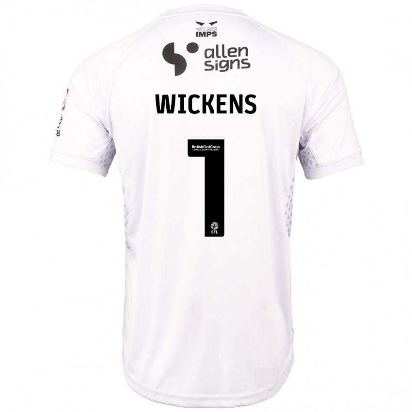 Kinder George Wickens #1 Rot Weiß Auswärtstrikot Trikot 2024/25 T-Shirt Österreich