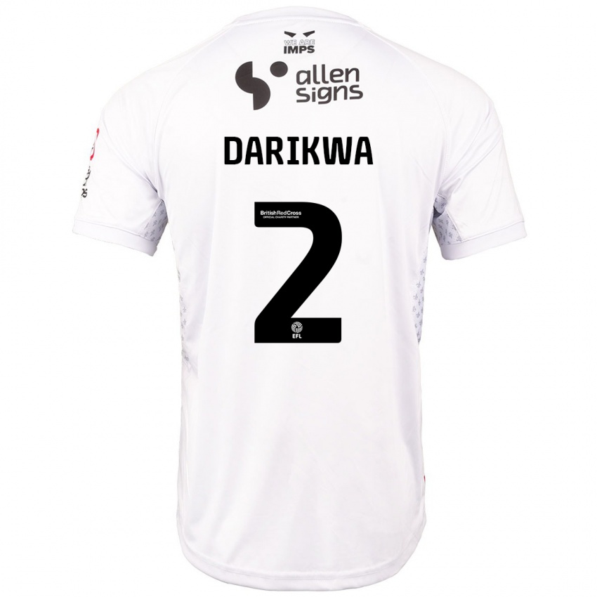 Kinder Tendayi Darikwa #2 Rot Weiß Auswärtstrikot Trikot 2024/25 T-Shirt Österreich