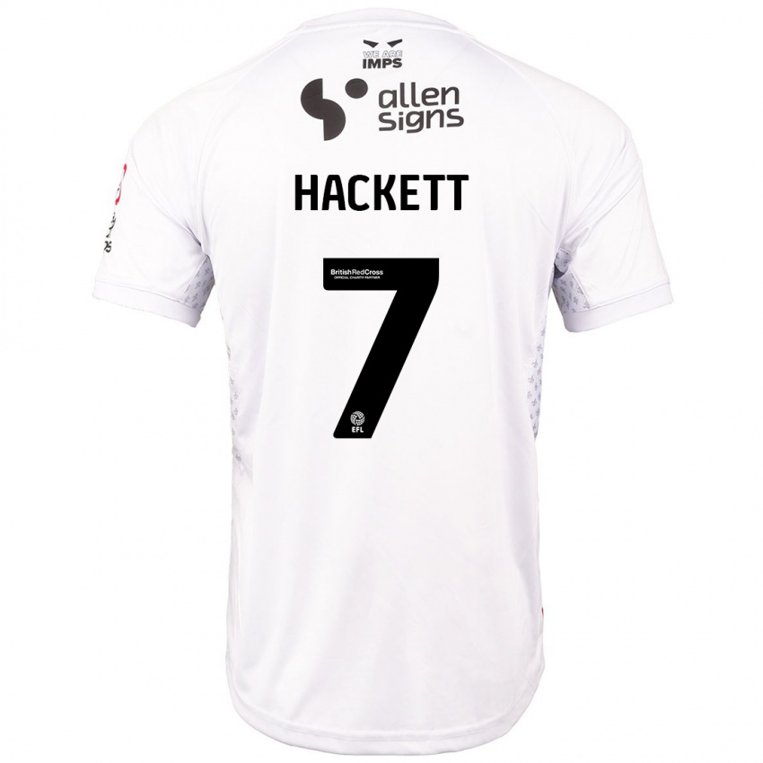 Kinder Reeco Hackett #7 Rot Weiß Auswärtstrikot Trikot 2024/25 T-Shirt Österreich