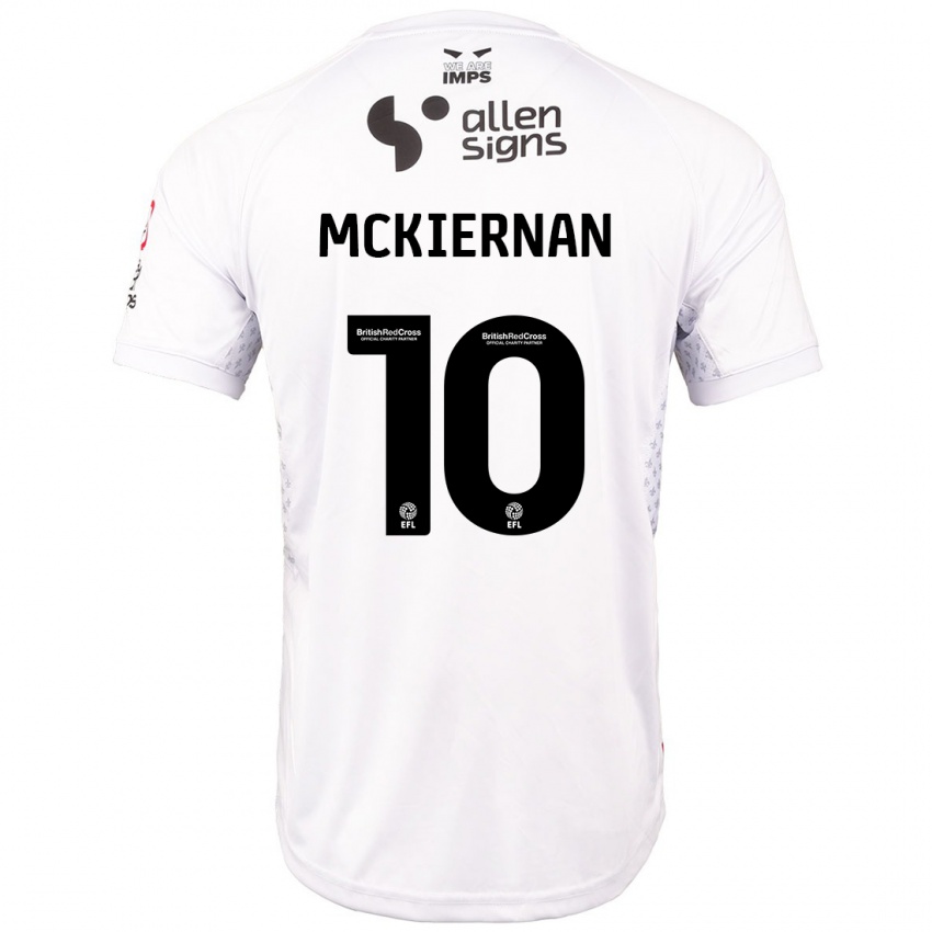 Kinder Jj Mckiernan #10 Rot Weiß Auswärtstrikot Trikot 2024/25 T-Shirt Österreich