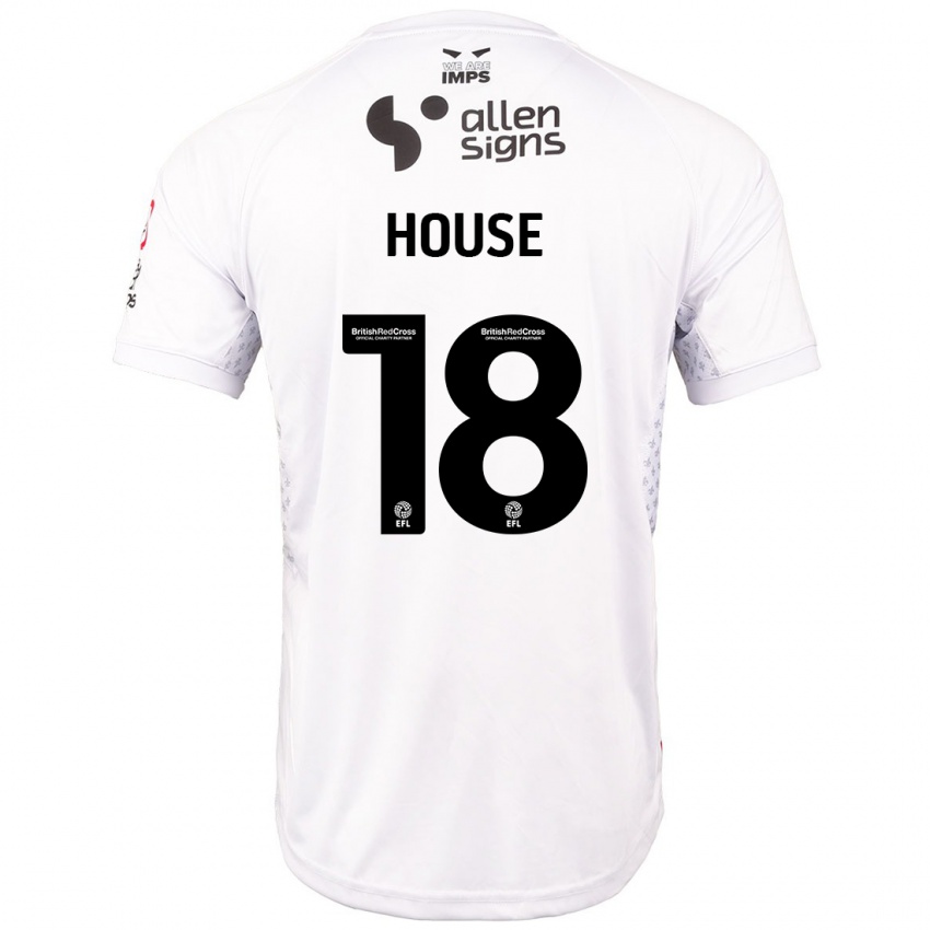 Kinder Ben House #18 Rot Weiß Auswärtstrikot Trikot 2024/25 T-Shirt Österreich