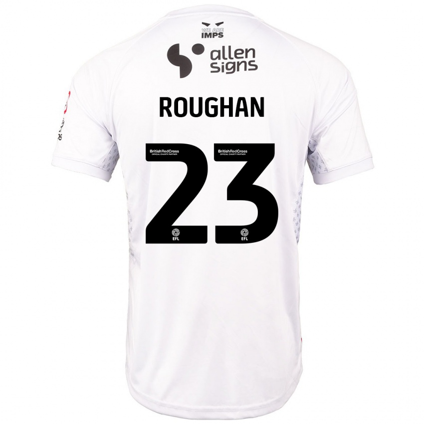 Kinder Sean Roughan #23 Rot Weiß Auswärtstrikot Trikot 2024/25 T-Shirt Österreich