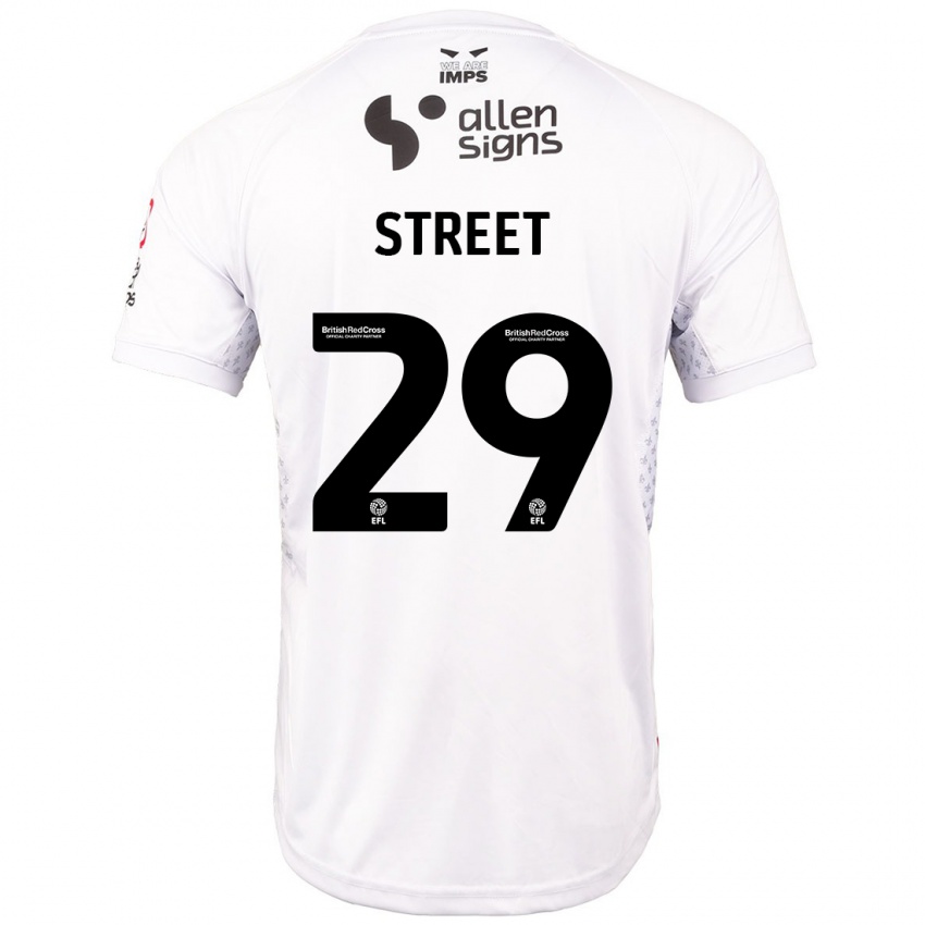 Kinder Robert Street #29 Rot Weiß Auswärtstrikot Trikot 2024/25 T-Shirt Österreich