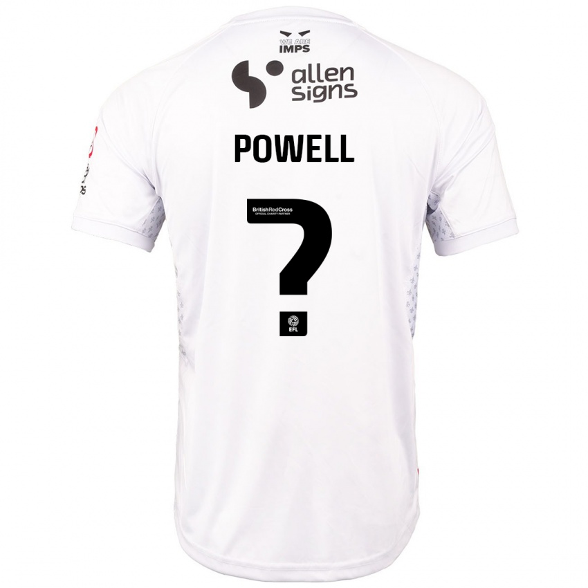 Kinder Darryl Powell #0 Rot Weiß Auswärtstrikot Trikot 2024/25 T-Shirt Österreich