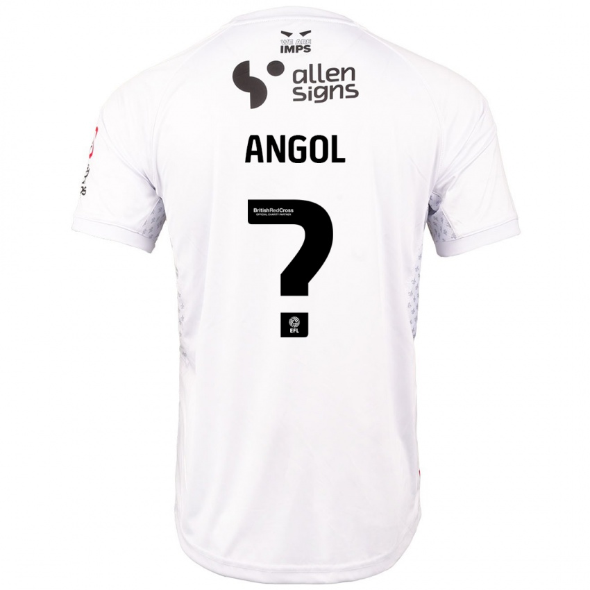 Kinder Mekhi Angol #0 Rot Weiß Auswärtstrikot Trikot 2024/25 T-Shirt Österreich