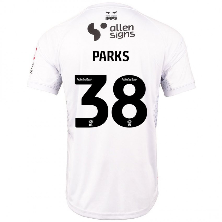 Kinder Charlie Parks #38 Rot Weiß Auswärtstrikot Trikot 2024/25 T-Shirt Österreich