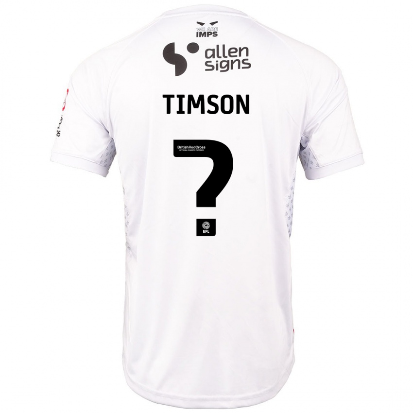 Kinder Lana Timson #0 Rot Weiß Auswärtstrikot Trikot 2024/25 T-Shirt Österreich