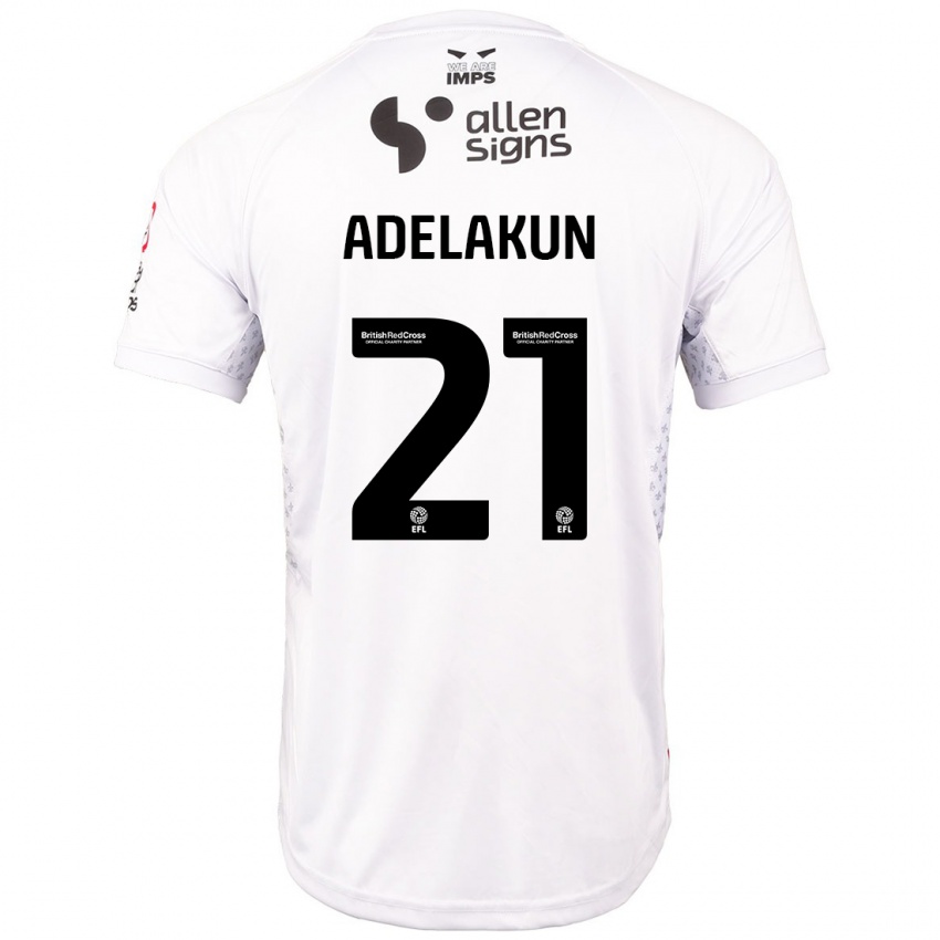 Kinder Hakeeb Adelakun #21 Rot Weiß Auswärtstrikot Trikot 2024/25 T-Shirt Österreich