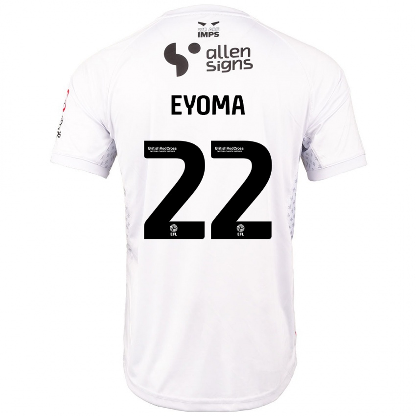 Kinder Timothy Eyoma #22 Rot Weiß Auswärtstrikot Trikot 2024/25 T-Shirt Österreich