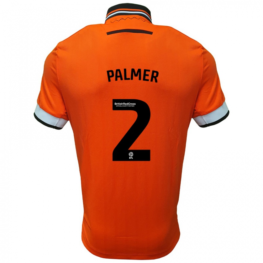 Kinder Liam Palmer #2 Orange Weiß Auswärtstrikot Trikot 2024/25 T-Shirt Österreich