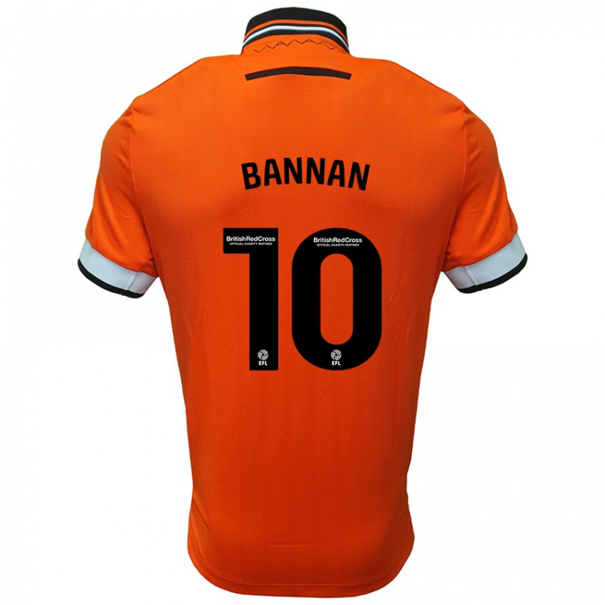 Kinder Barry Bannan #10 Orange Weiß Auswärtstrikot Trikot 2024/25 T-Shirt Österreich