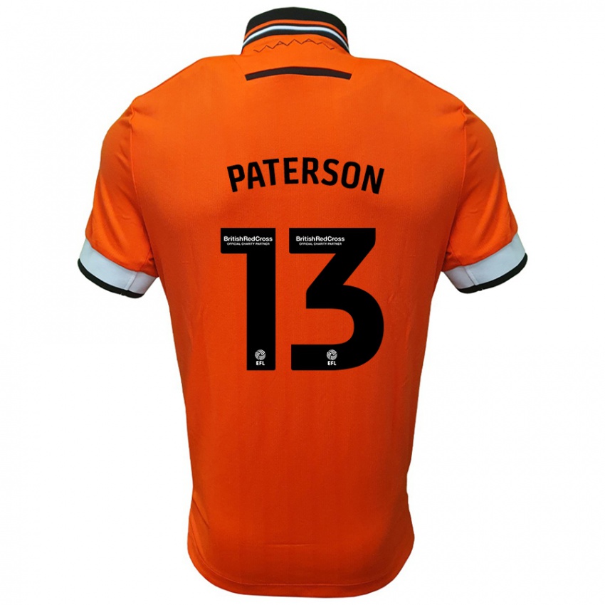 Kinder Callum Paterson #13 Orange Weiß Auswärtstrikot Trikot 2024/25 T-Shirt Österreich