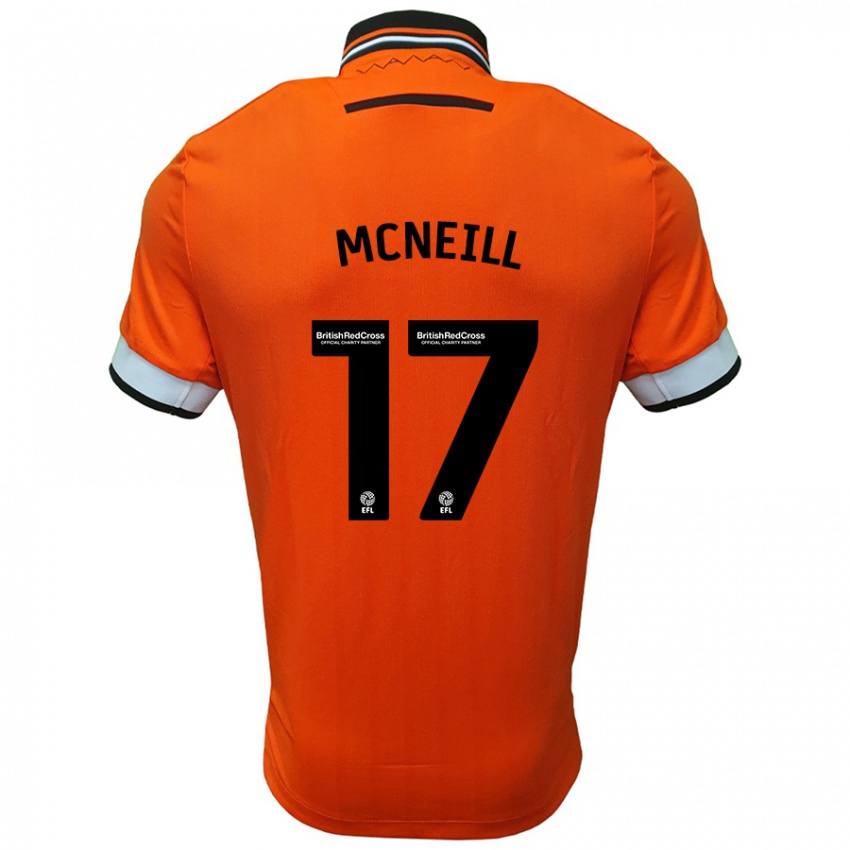 Kinder Charlie Mcneill #17 Orange Weiß Auswärtstrikot Trikot 2024/25 T-Shirt Österreich