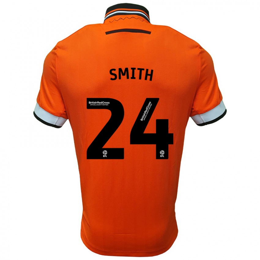 Kinder Michael Smith #24 Orange Weiß Auswärtstrikot Trikot 2024/25 T-Shirt Österreich