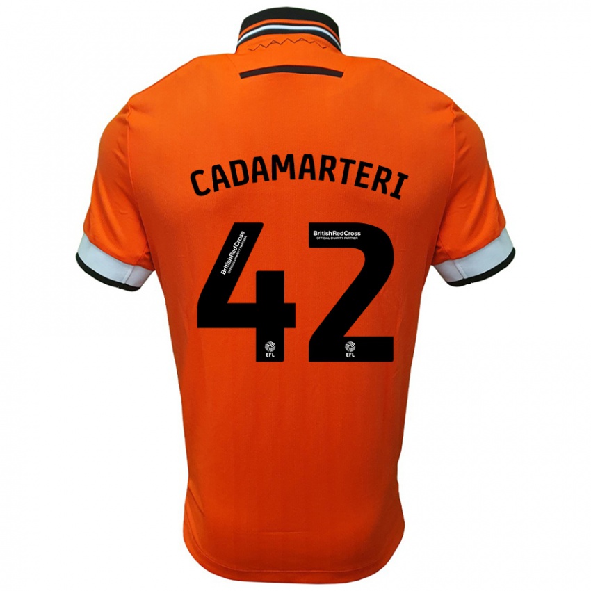 Kinder Bailey Cadamarteri #42 Orange Weiß Auswärtstrikot Trikot 2024/25 T-Shirt Österreich