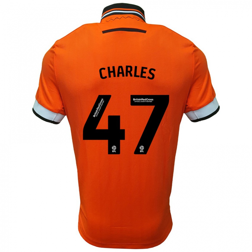 Kinder Pierce Charles #47 Orange Weiß Auswärtstrikot Trikot 2024/25 T-Shirt Österreich