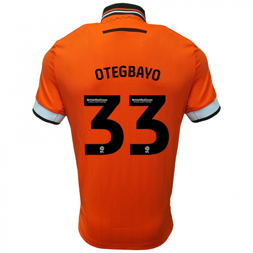 Kinder Gabriel Otegbayo #33 Orange Weiß Auswärtstrikot Trikot 2024/25 T-Shirt Österreich