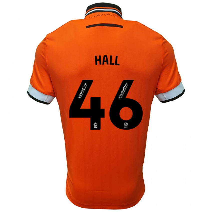 Kinder Jack Hall #46 Orange Weiß Auswärtstrikot Trikot 2024/25 T-Shirt Österreich