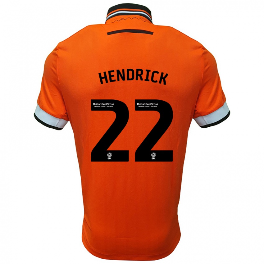 Kinder Jeff Hendrick #22 Orange Weiß Auswärtstrikot Trikot 2024/25 T-Shirt Österreich