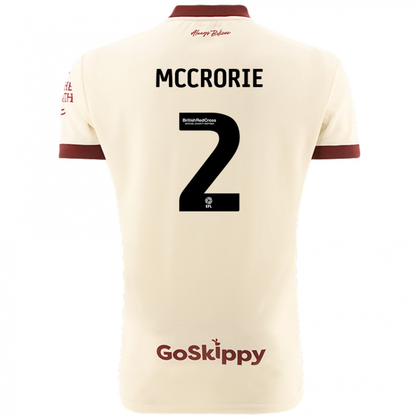 Kinder Ross Mccrorie #2 Cremeweiß Auswärtstrikot Trikot 2024/25 T-Shirt Österreich