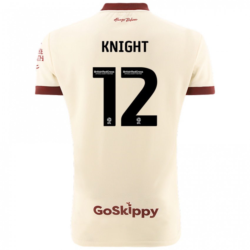 Kinder Jason Knight #12 Cremeweiß Auswärtstrikot Trikot 2024/25 T-Shirt Österreich