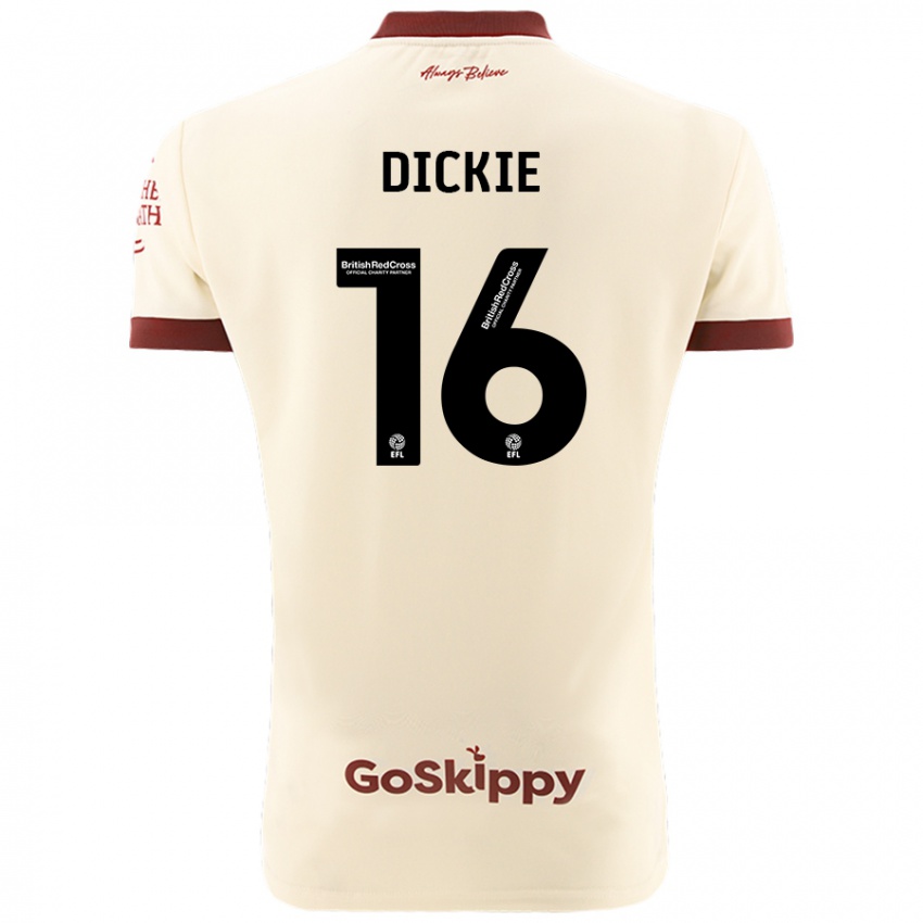 Kinder Rob Dickie #16 Cremeweiß Auswärtstrikot Trikot 2024/25 T-Shirt Österreich