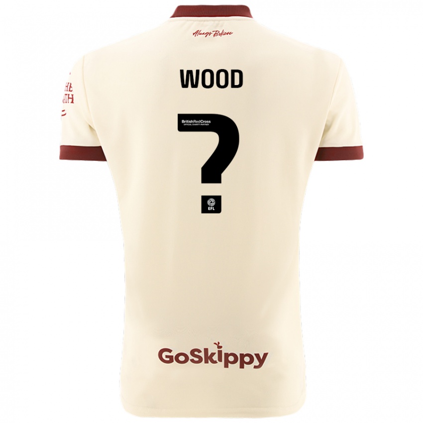 Kinder Callum Wood #0 Cremeweiß Auswärtstrikot Trikot 2024/25 T-Shirt Österreich