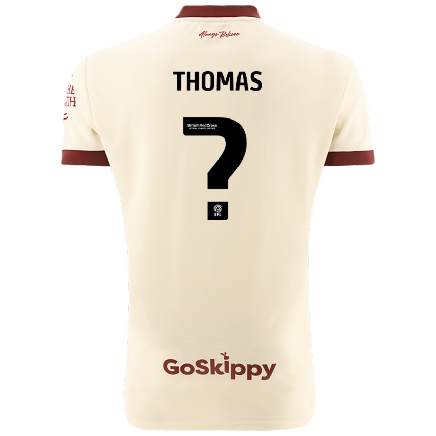 Kinder Olly Thomas #0 Cremeweiß Auswärtstrikot Trikot 2024/25 T-Shirt Österreich