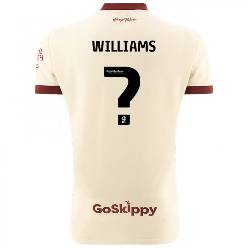 Kinder Ashton Williams #0 Cremeweiß Auswärtstrikot Trikot 2024/25 T-Shirt Österreich