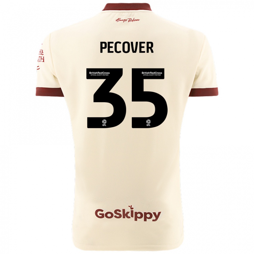 Kinder Leo Pecover #35 Cremeweiß Auswärtstrikot Trikot 2024/25 T-Shirt Österreich