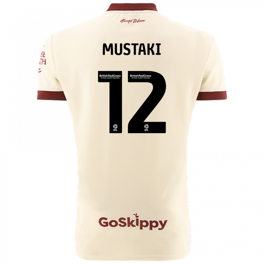 Kinder Chloe Mustaki #12 Cremeweiß Auswärtstrikot Trikot 2024/25 T-Shirt Österreich