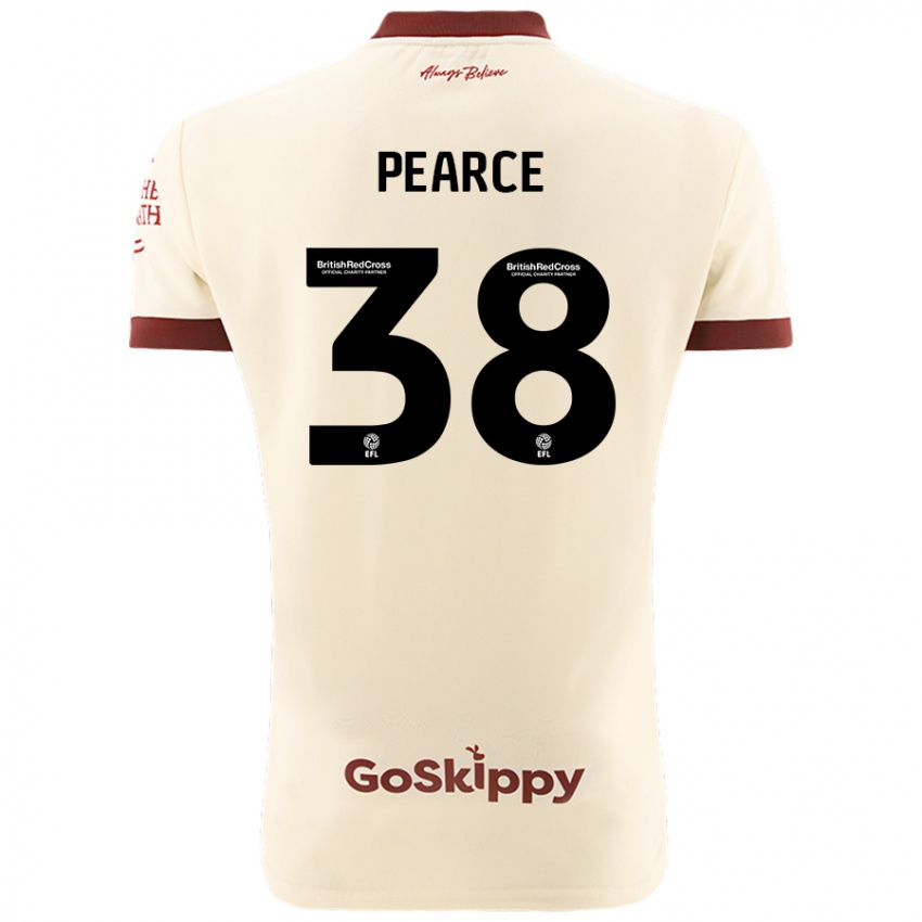 Kinder Manon Pearce #38 Cremeweiß Auswärtstrikot Trikot 2024/25 T-Shirt Österreich