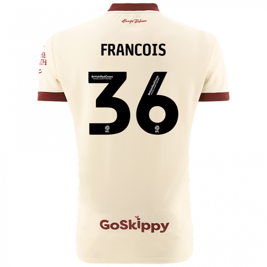 Kinder Marlee Francois #36 Cremeweiß Auswärtstrikot Trikot 2024/25 T-Shirt Österreich